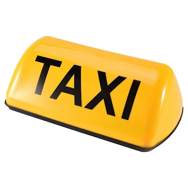 12V Vanntett Toppskilt Magnetisk måler Drosjelampe Lys LED TAXI Signallampe - Gul