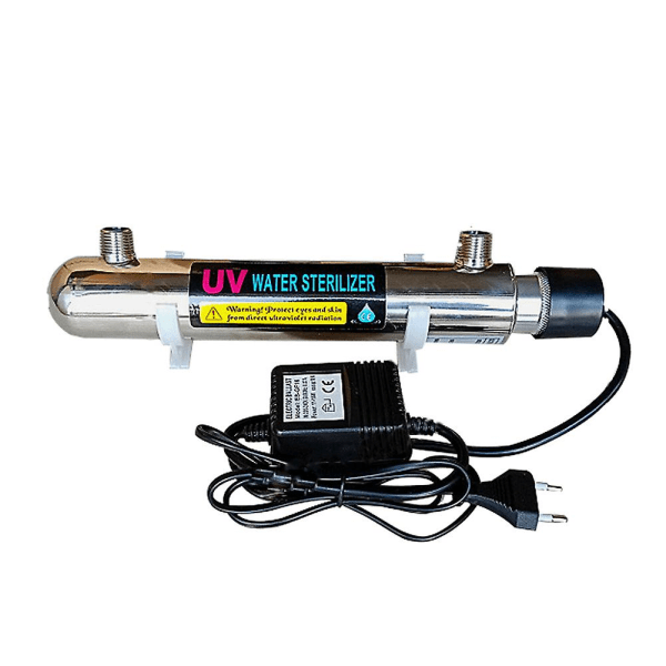 220V 12W UV-vannrenser i rustfritt stål for akvarium, drikkevann, industriell vannrensing
