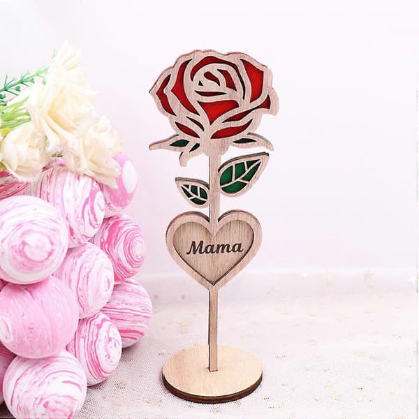 Mors Dag Træ Rose Ornament Tilføjer et Strejf af Skønhed og Sofistikering Ornament til Hjemmebil O