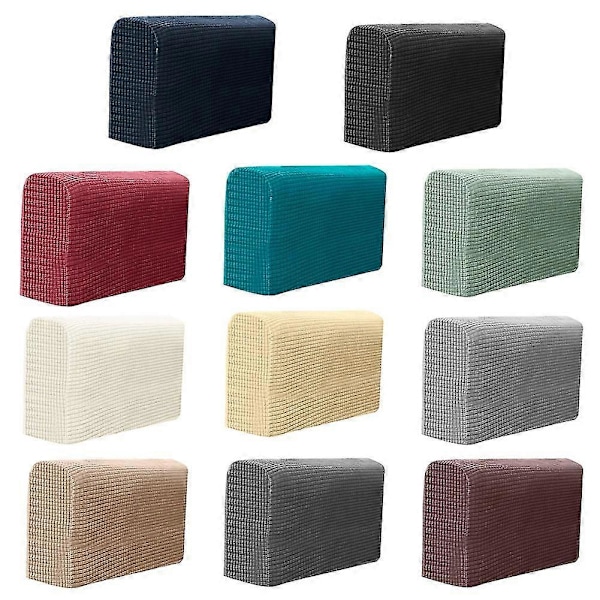 2 kpl Sohvakalusteiden käsinojien suojuksia Joustavat sohvan tuolin käsinojien suojat kotiin Light Grey