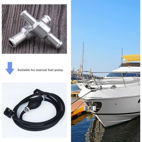 3st Envägs Backventil 6mm 8mm 10mm Aluminiumventil för Vattenslang, Bensin, Biodiesel, Kylvätska, Vattentryckspumpstillbehör
