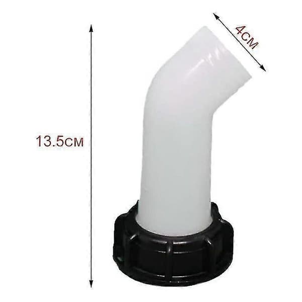 2 stk. Vanntankadapter, Vanntankventil, IBC dreneringstankadapter for IBC vanntanker, Tonnageventiler, Landbruksvanning, Rørledninger, Plast, 6