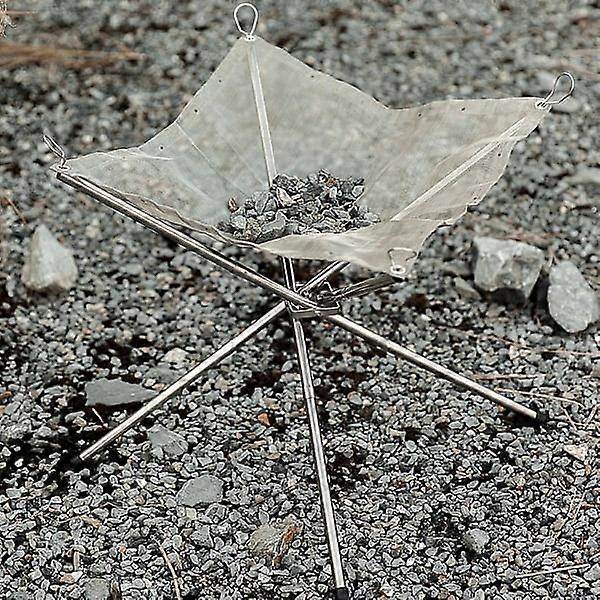 Bærbare bålfade, sammenklappelig bålkurv til camping, udendørs bålplads