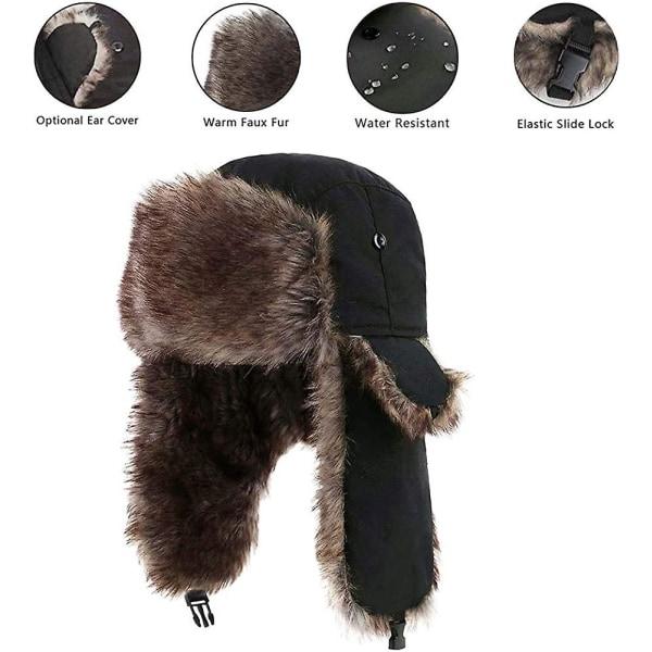 Unisex Aviatorhatt, Rysshatt, Unisex Varm Vinterhatt, Konstpälshatt Present