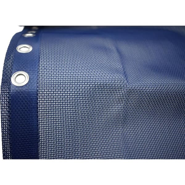 Udskiftningsbetræk 160 x 43 cm + udskiftningssnore til Zero Gravity stol / liggestol / havestol - Reparationssæt - Blå