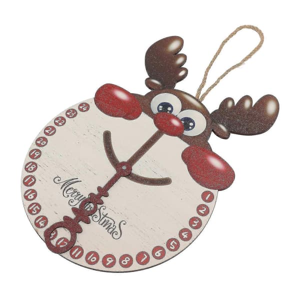 Jul Älg Poppel Träskylt Väggdekor - Hängande Ornament för Hemmet