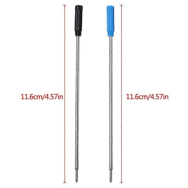 10 stk. kuglepen refills sort/blå 0,5 mm til de fleste metalkuglepenne Blue
