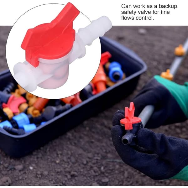 2-delt vandpumpe regulator, 10 mm lynkobling vandpumpe flow regulator lige afspærringsventiler vandflowkontakt til slange