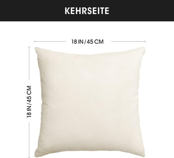 Julkuddfodral Set om 4, 45x45 cm, Tallar och Renar, Vinter Jul Dekorativa Kuddfodral Soffa Vardagsrum