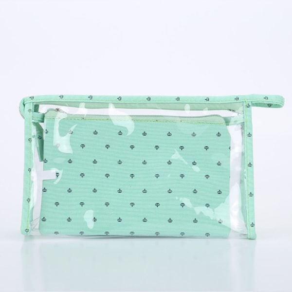 PVC Kosmetikpose Tryk Makeup Pouch GRÅ grå grey