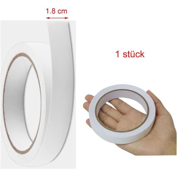 Selvklebende kantbånd - 18 mm × 10 m - Sikkert feste uten stryking - For hyller og møbelplater