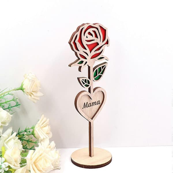 Mors Dag Træ Rose Ornament Tilføjer et Strejf af Skønhed og Sofistikering Ornament til Hjemmebil O