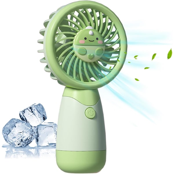 Kannettava Söpö Käsituuletin - Mini USB Ladattava Käsituuletin Viilentämiseen Opiskelijoille - Viilennystuuletin Pojille Ja Tytöille Green