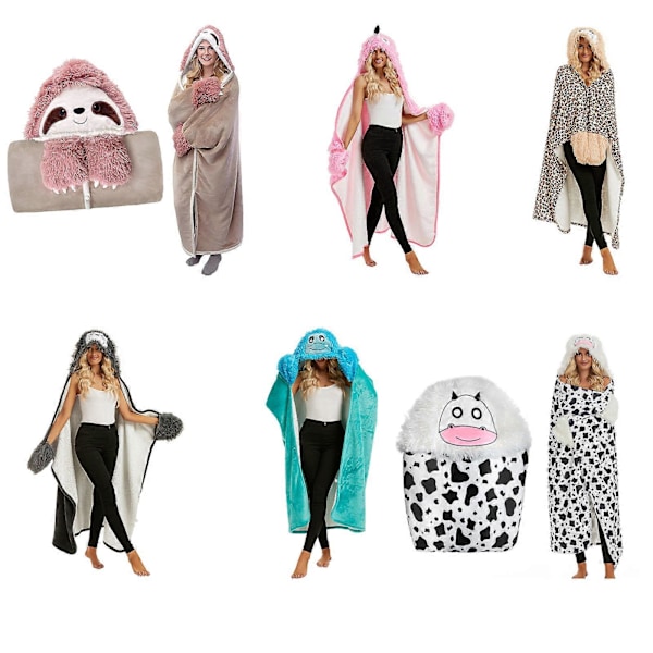 Ko Print Tæppe Blødt Ko Print Kastetæppe Fleece Tæppe Ko Mønster, 100% Nyt Khaki