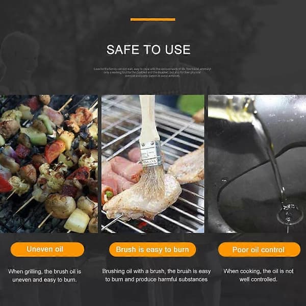 Oliesprayflaske i rustfrit stål Køkken olivenoliesprøjte til grillmadlavning 500 ml