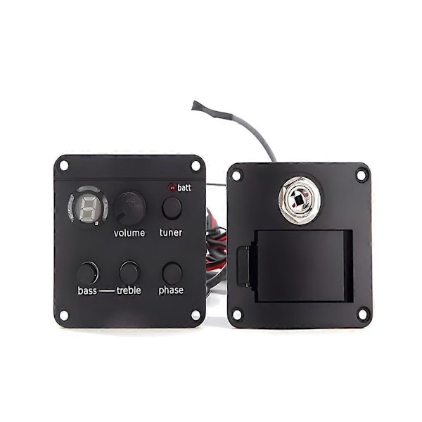 Guitar ISYS+ Indbygget forforstærker Piezo Pickups med Tuner Volumes Fasekontrol