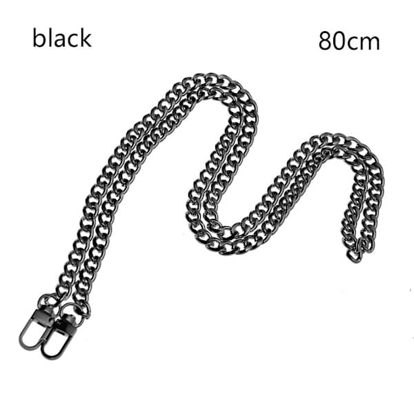 Axelremmar Handväska Kedja SVART 80CM - lager svart 80cm black 80cm
