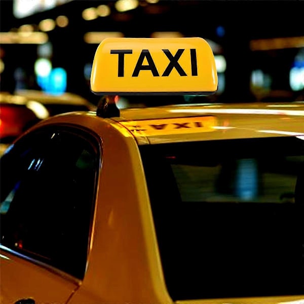 12V Vanntett Toppskilt Magnetisk måler Drosjelampe Lys LED TAXI Signallampe - Gul
