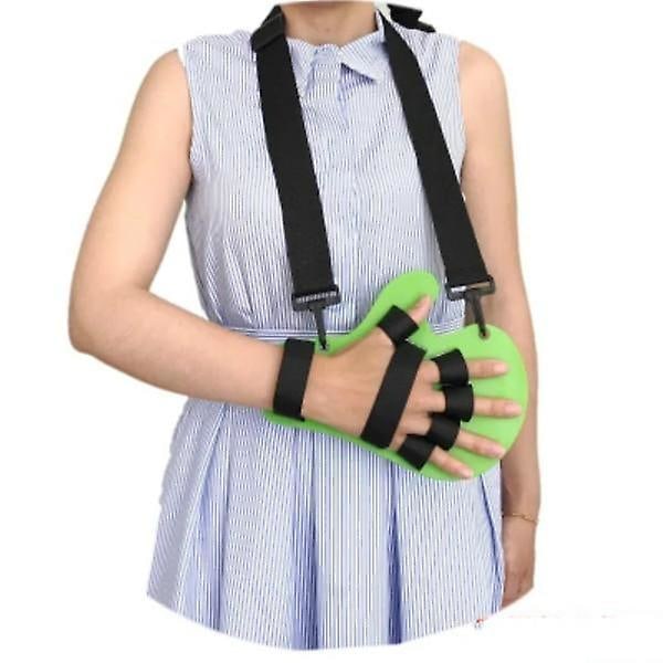 Käden ja ranteen ortoosi, erillinen sormien koukistusspasmin ojennuslauta, lasta, aivohalvaus, hemiplegia, oikea/vasen, miehet, naiset, olkavyöllä As shown Right hand