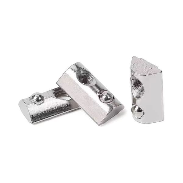 50 stycken glidande M3, serie 20 glidmuttrar, hammarmutter T-mutter för extruderad slitsad aluminiumprofilskena (EU20&M3).
