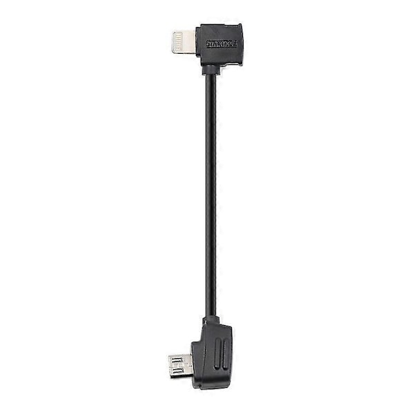 Startrc 10cm Lightning til Micro USB Konverteringskontakt Datakabel for DJI Mavic Mini/Air, Shark Fjernkontroll