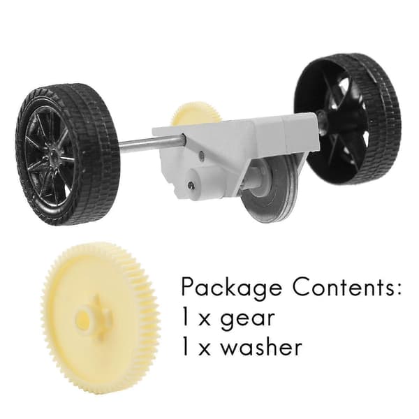 61T Spur Gear 51004 til TT01 TT01D TT01 TT01E 1/10 RC Bil Opgraderingsdele Tilbehør