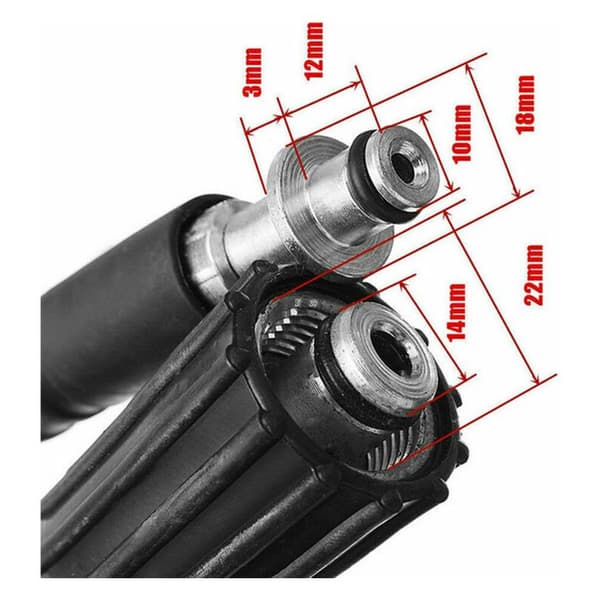 6M/8M/10M 160Bar/2320Psi Högtrycks hållbar slitstark tvättslang Aooly A Karcher K2 K3 K4 K5,8M