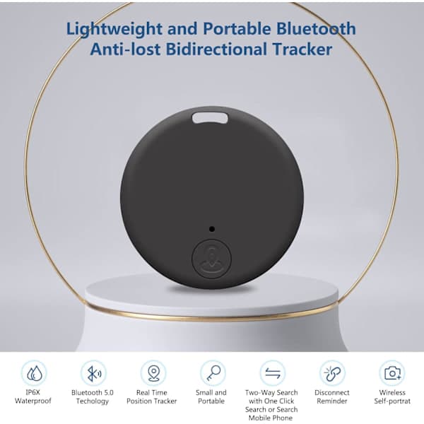 ITAG GPS Tracker, Nøgle- og Genstandsfinder, Seneste 2025 Bærbar Anti-tab Bluetooth Tag til iOS/Android. Hvid White