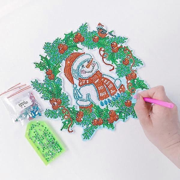 Jul DIY diamantritning duk set målning dekoration hus dekorationstillbehör