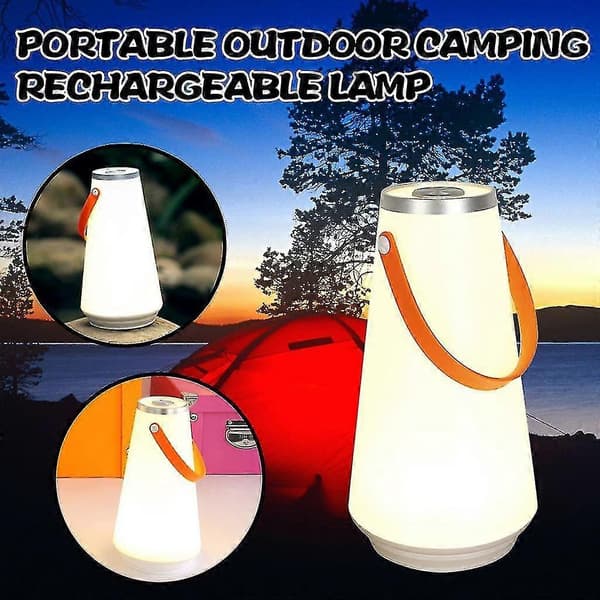 Bærbar Lampe Skrivebordslampe Oppladbar Nattlys Utendørs Campinglys