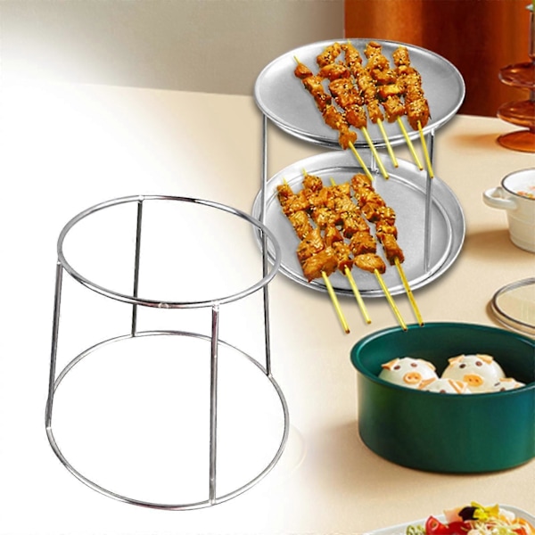 2-vånings Skaldjursbricka Ställ Matserveringsställ, Lättviktig Trådmetall Pizzabrickhållare För Snacks, Skaldjur, Snackbar 23cmx18cm other