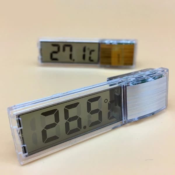 Biltermometer, sugekopp innendørstermometer, displaymålertermometer, for biler, kontor, hjem