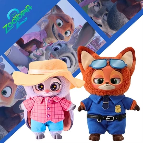 Zootopia blind box vinyl plysch nyckelring, söt Judy Hopps samlarleksak för flickor. Cute Judy