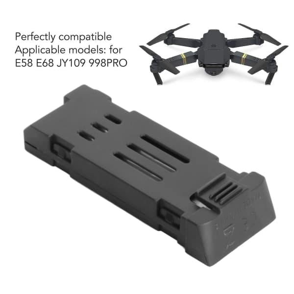 RC Drone Litiumbatteri 3.7V 1800mAh Fjernkontroll UAV Batteri Passer E58 E68 JY109 998PRO Quadcopter 3stk