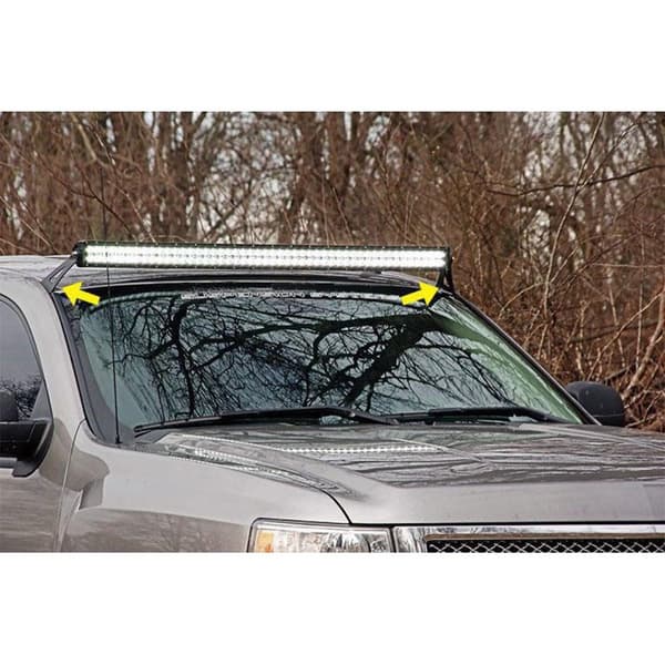 LED-ljusrampsfäste, 52 tums böjt LED-ljusrampsfäste för 2004-2014 4WD/2WD, rostfritt stål