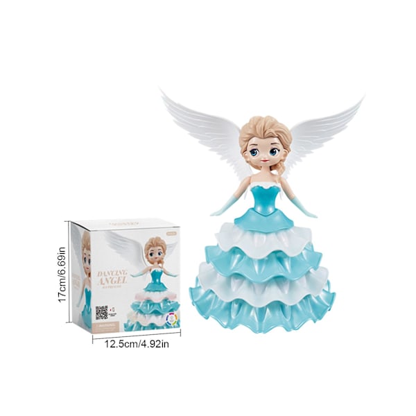Isdronning Leke for Barn, Dansende Prinsesse Interaktivt Spin Robot Leke med Lys & Musikk