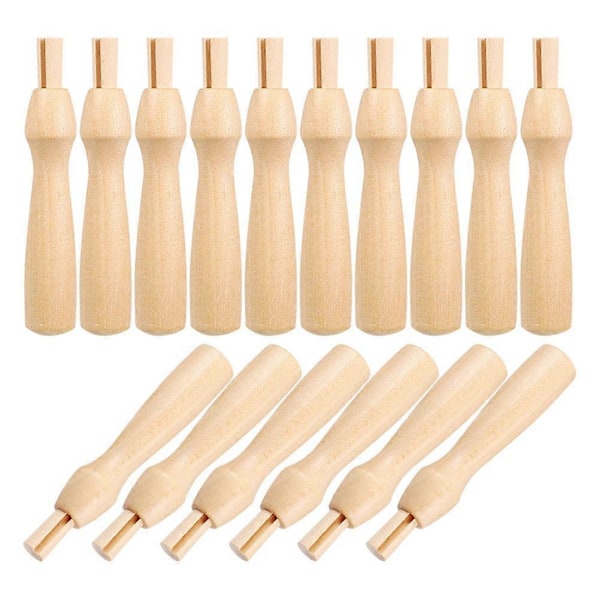 16 st Ullfiltning Nålar Handtag Ersättningshandtag Trähandtag Filtning Hantverksmaterial