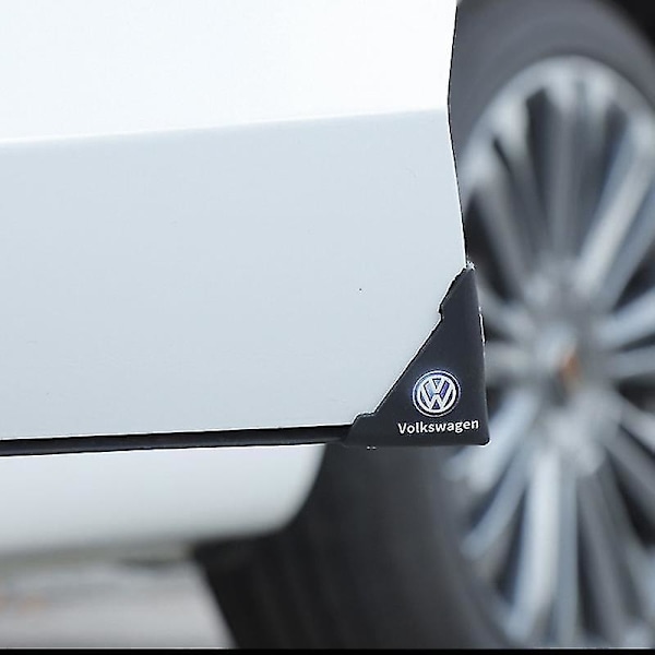 Veeki Dörrskydd för Bilens Framdörr - [toyota] Svart Snap-on (två-pack)