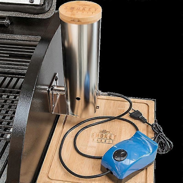 Kald Røygenerator Rustfritt Stål Størrelse L Røyker Grill For Røyking/mat Kjøtt Røykehus Premium Tilbehør Utendørs Griller Røykmaskin 220V-EU Plug