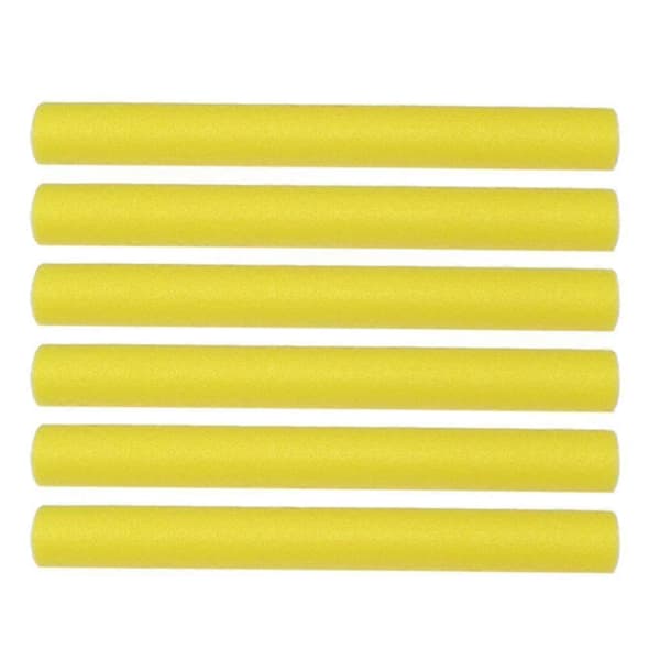 6 st 40 cm Trampolinräcke Skumrör Svamprör Rundrör Monteringsset Yellow