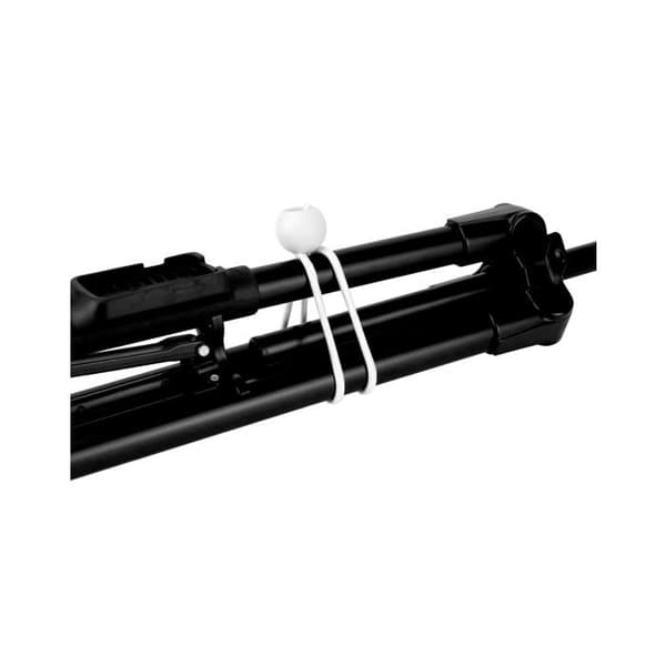 100 elastiske bungee-snore 15 cm med kugler - hvid - telte/presenninger/bannere/husholdning