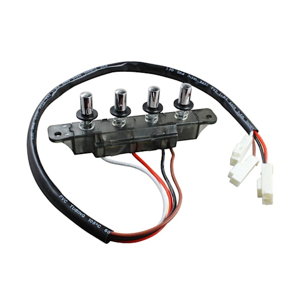Emhætte Tastatur Switch Emhætte Switch Holdbar Stærk Køkken Husholdningsapparater Køkken Emhætte Trykknap Switch Black 4 Pushbutton
