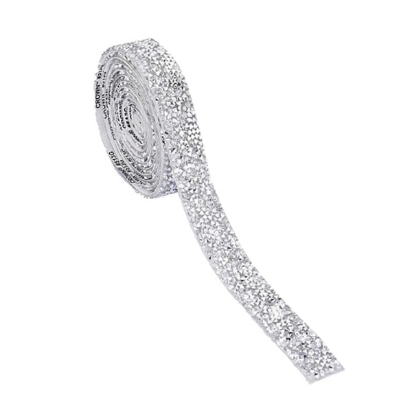 Ljusstark Rhinestone-band med självhäftande, glänsande och utsökt dekorativ Rhinestone-band för bröllopsklänningar och hantverksprojekt