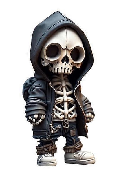 2025 Halloween Hartsi Hieno Luuranko Figuriini Nukk Blue