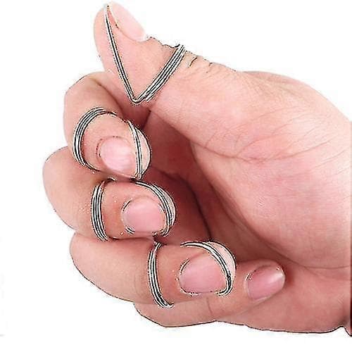 4 stk. gitarplekter i metall, sommerfuglformet plekter, tommelplektertilbehør