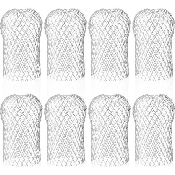 Sæt med 8 aluminiums tagrenderiste, fleksible og holdbare tagrenderfiltre til husets tagudhæng og nedløbsrør for at forhindre blade