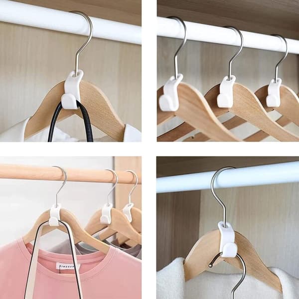 Pakke med 50 Drop Connection-hengere for kaskadehengere, plassbesparende hengerhooks