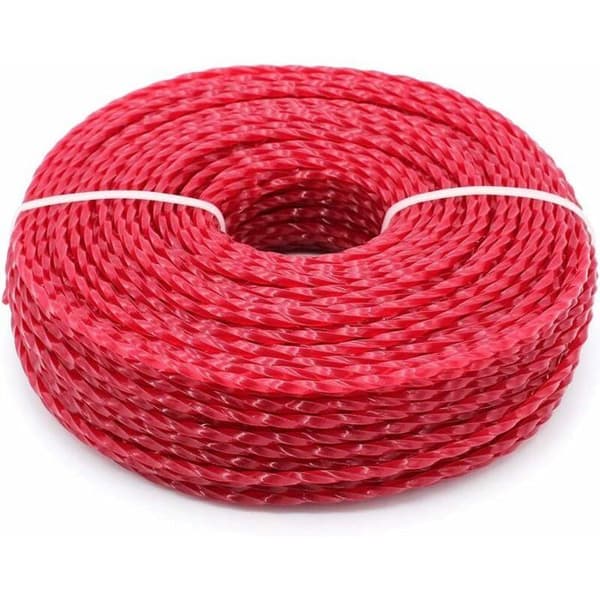 Universell kantklipper-tråd, 3,0 mm nylontråd for gresstrimmer, kraftig nylontråd for ryddesag (Twist)