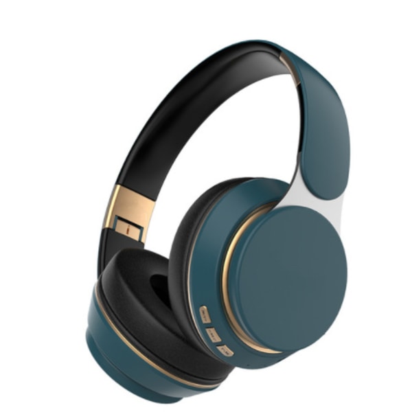 Trådlösa Över-Öron Hörlurar, Bluetooth Hörlurar med Mikrofon dark blue