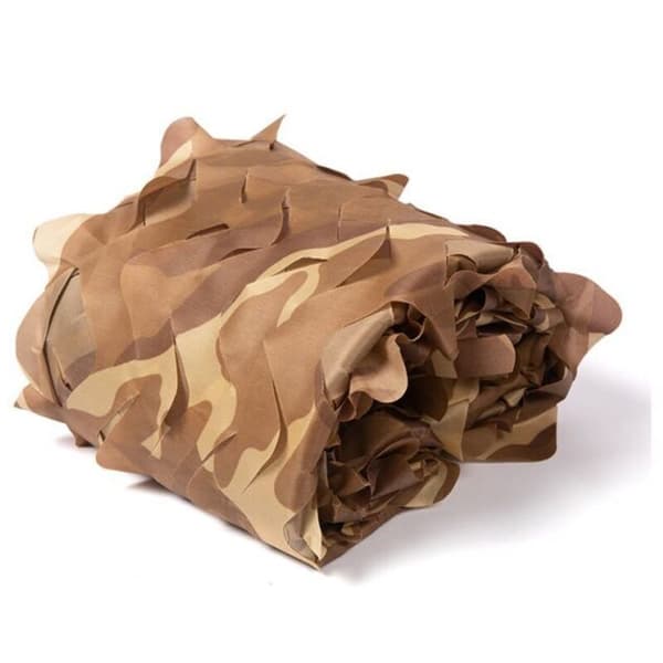 Kamuflasjenett Rektangulær Solseil, Kamuflasjedesign, 4x5m Militærstil
